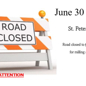 Rescheduled St. Peters Road Project